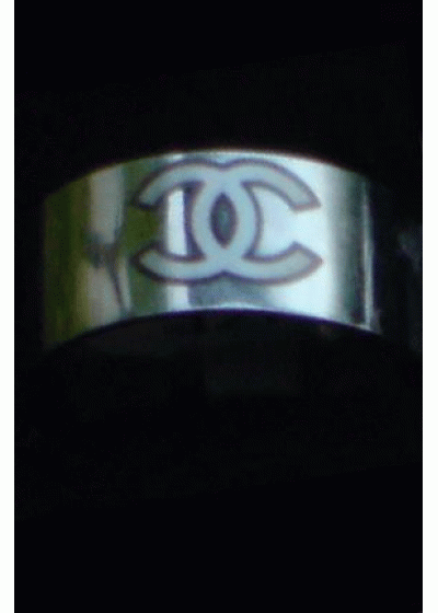 Стоманен гравиран пръстен модел Chanel- размер 19